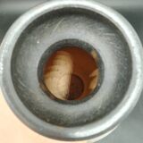 Large stoneware vase from Bouffioulx signed Losson, Hand-turned 1960
