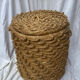Vintage woven straw basket