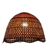 Rattan pendant lamp from the 60s