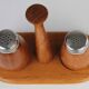 Teak Salt & Pepper Set by Karl Holmberg AB — Götene, Sweden, 1960s