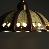 Fat Lava Ceramic Pendant Light from Pan Leuchten, 1970s