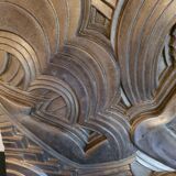 Bas-relief in art deco terracotta
