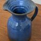 Glazed stoneware pitcher