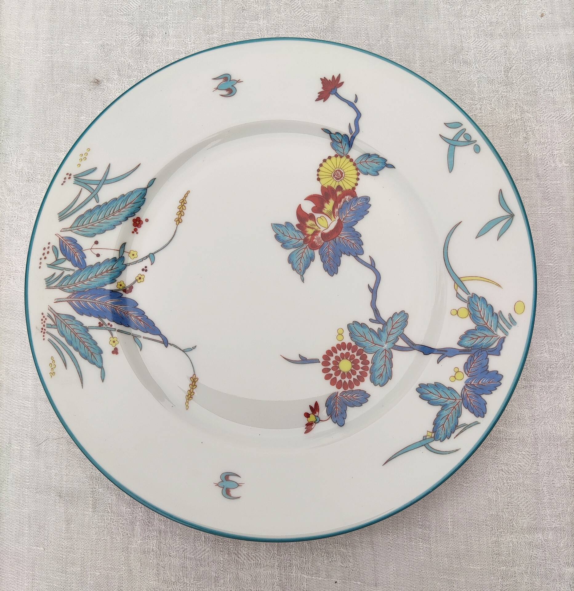 10 flat plates in Limoges porcelain - Haviland