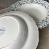 Assiettes terre de fer anglaises Ridgways XIX ème