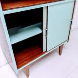 Vintage wooden bookcase, cupboard