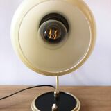 Old lamp articulated with opaline