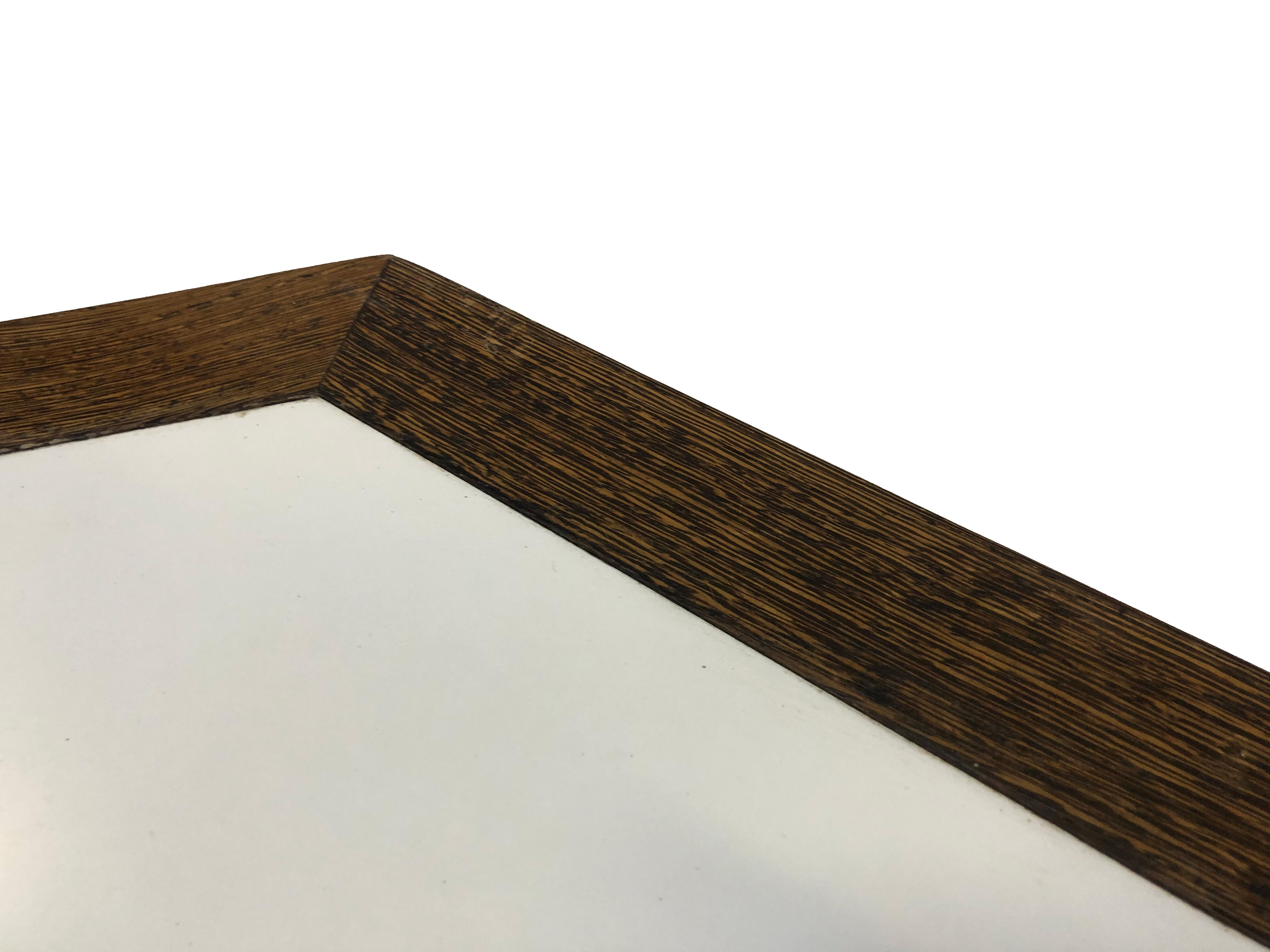 Vintage coffee table wenge hexagon 1960