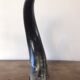 Polished beef horn on brass base