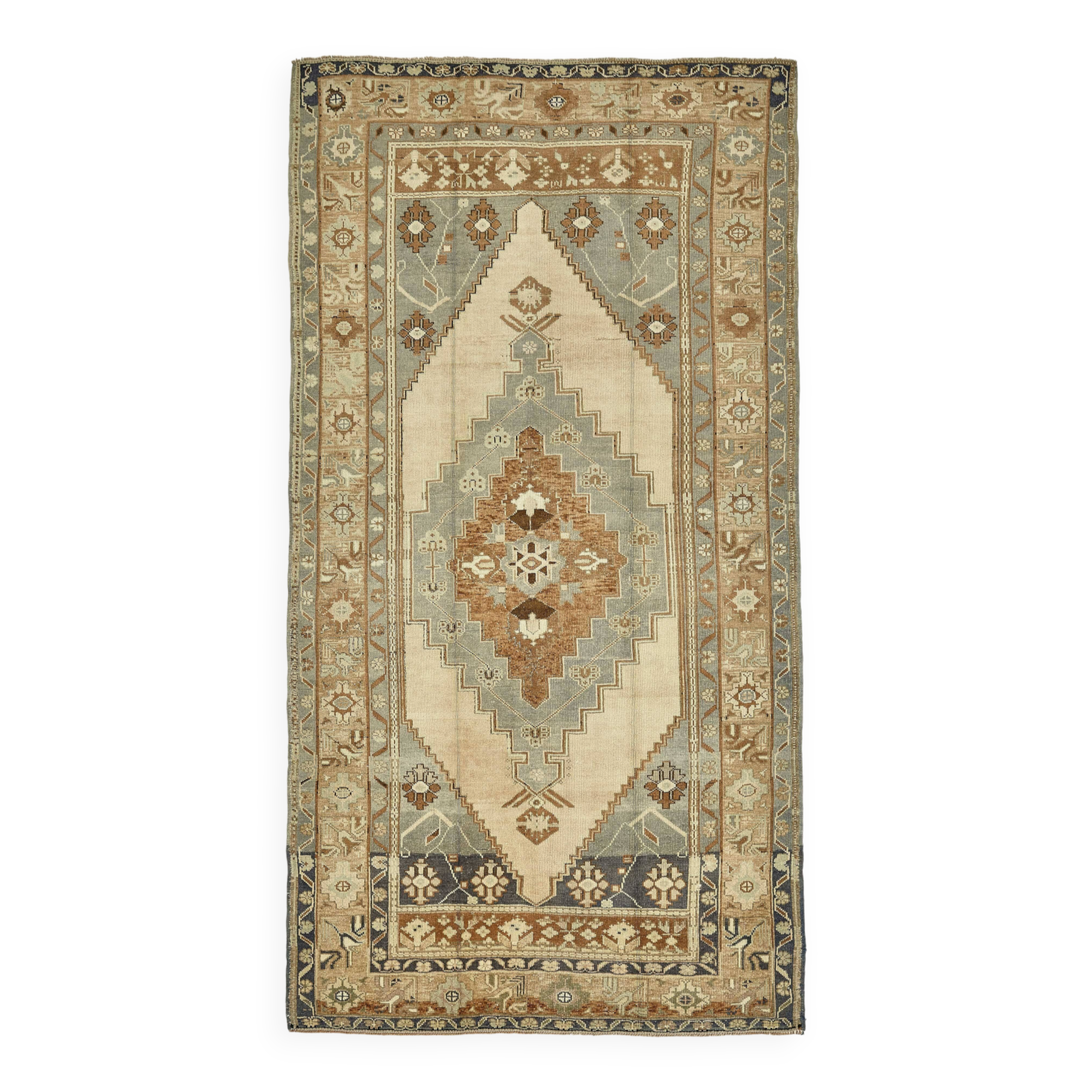 Turkish Vintage Anatolian Rug 161 cm x 300 cm