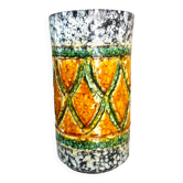 Vase rouleau, céramique émaillée, Italie, design des années 60/70