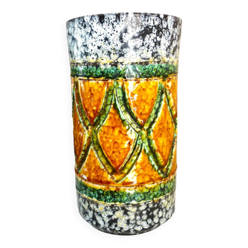 Roller vase, glazed ceramic, Italy, design from the 60s/70s
