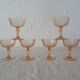 6 glasses dessert or champagne rosaline luminarc 480323 pink glass