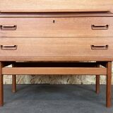 1960s 1970s teak secretary dresser Arne Wahl Iversen for Vinde Møbelfabrik