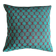 Housse de coussin Kachin bordeaux et turquoise (RIDA)