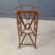 Table d'appoint en similicuir et fer dans le style de Jacques Adnet