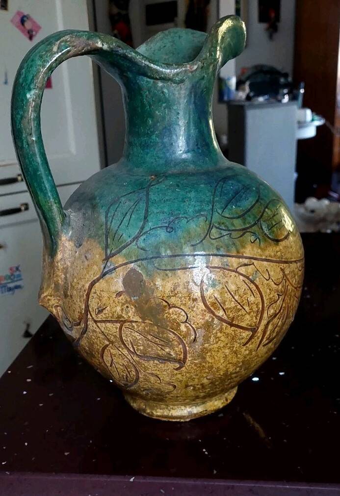 Brocca smaltata Seminara Calabria Paolo Condurso firmata