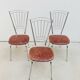 Set of 3 vintage designer chairs