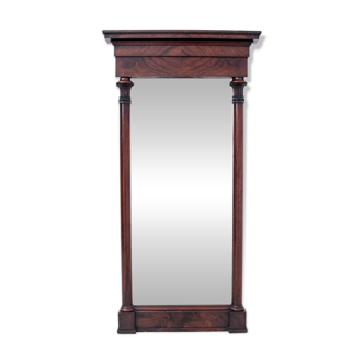 Antique Biedermeier mirror, Northern Europe, circa 1860.