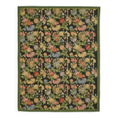 Tapis kilim aubusson vintage européen fait main 238 cm x 306 cm