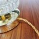 Table lamp with pressed glass globe