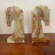 Pair of vintage onyx bookends