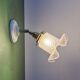 Vintage frosted glass tulip wall light (APJ1)