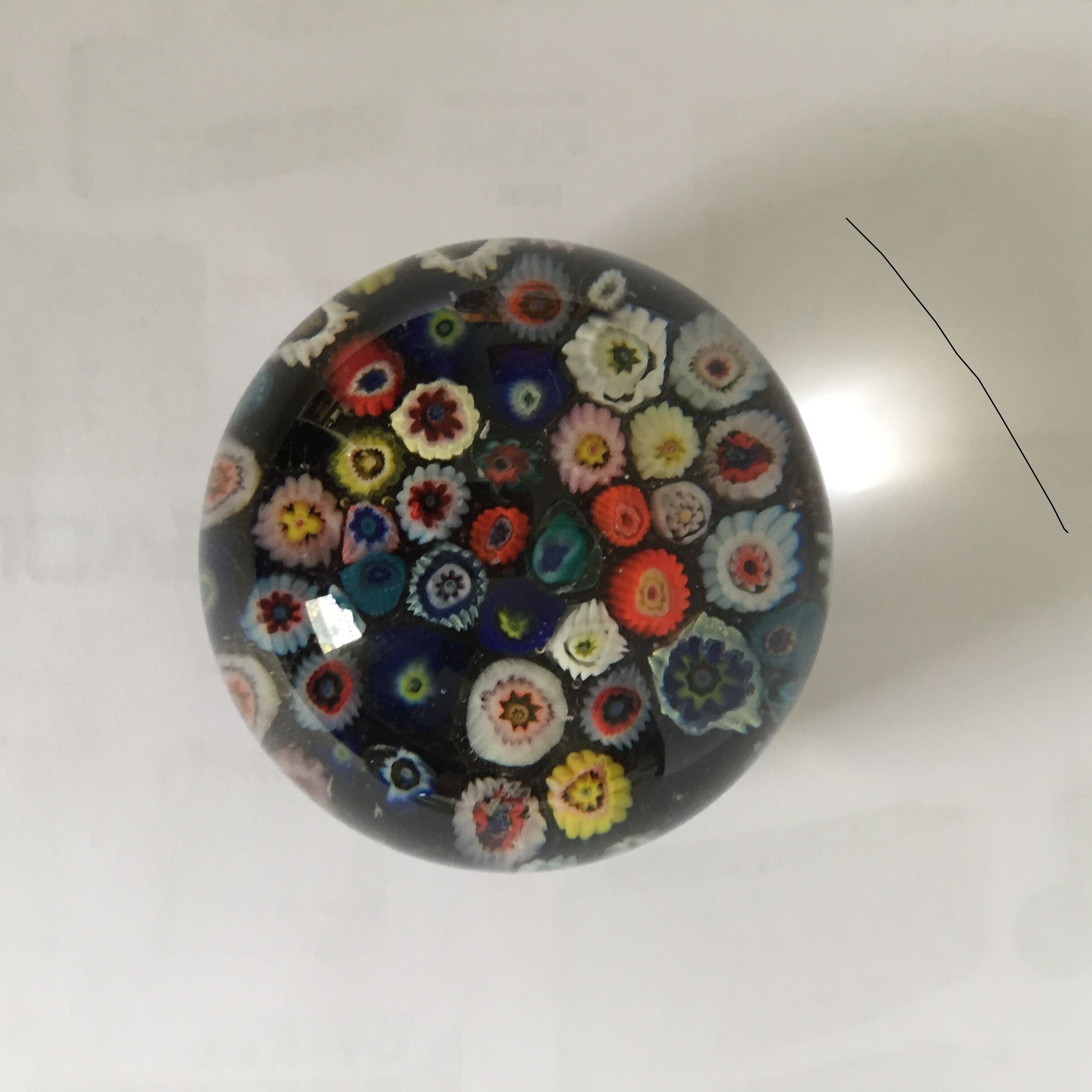 Glass paper press ball