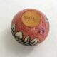 Small Art Deco round vase signed A. Renoleau, stylised floral decoration 1920s.
