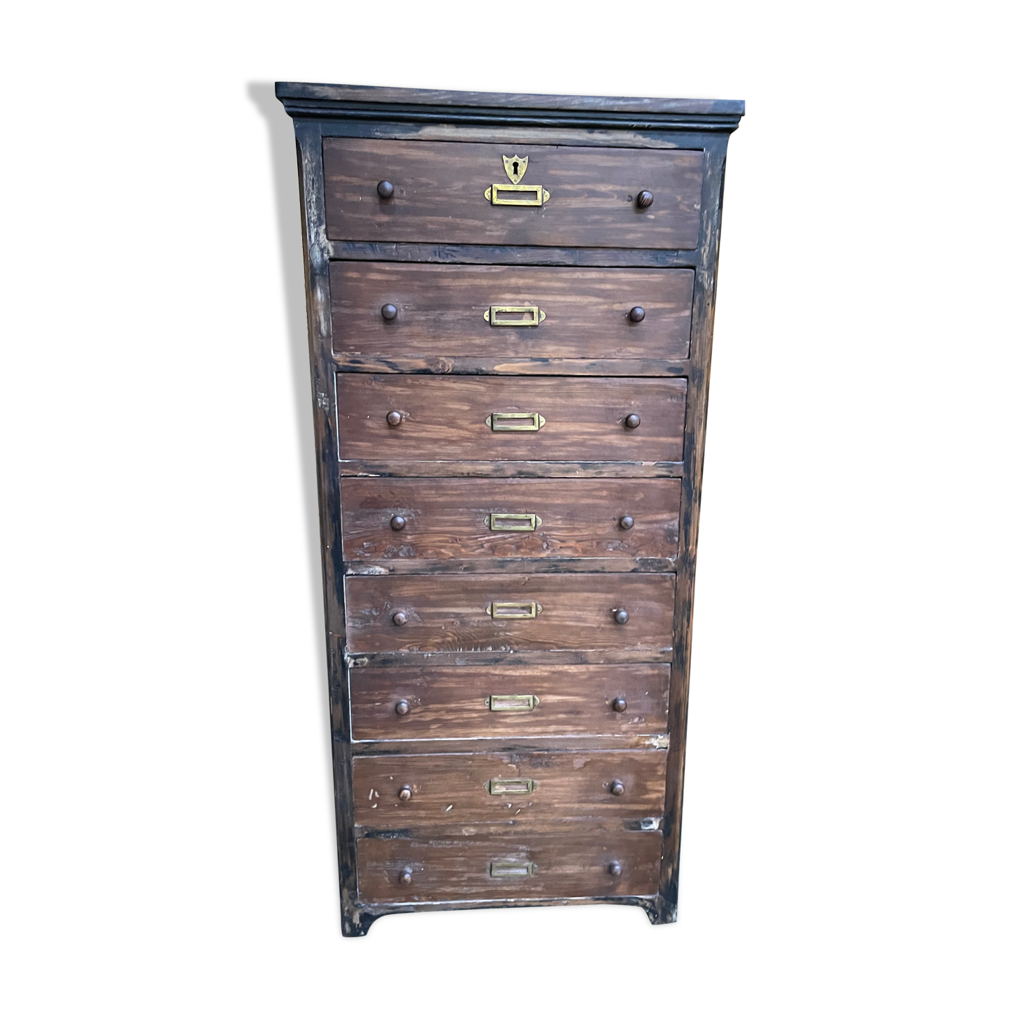 Chiffonnier in fir 19th