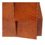 Contemporary Modern Pair of Sideboards in Wood and Burgundy Marble Top, Italy