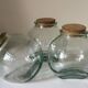Set of 3 vintage glass candy jars from the 60s and 70s
