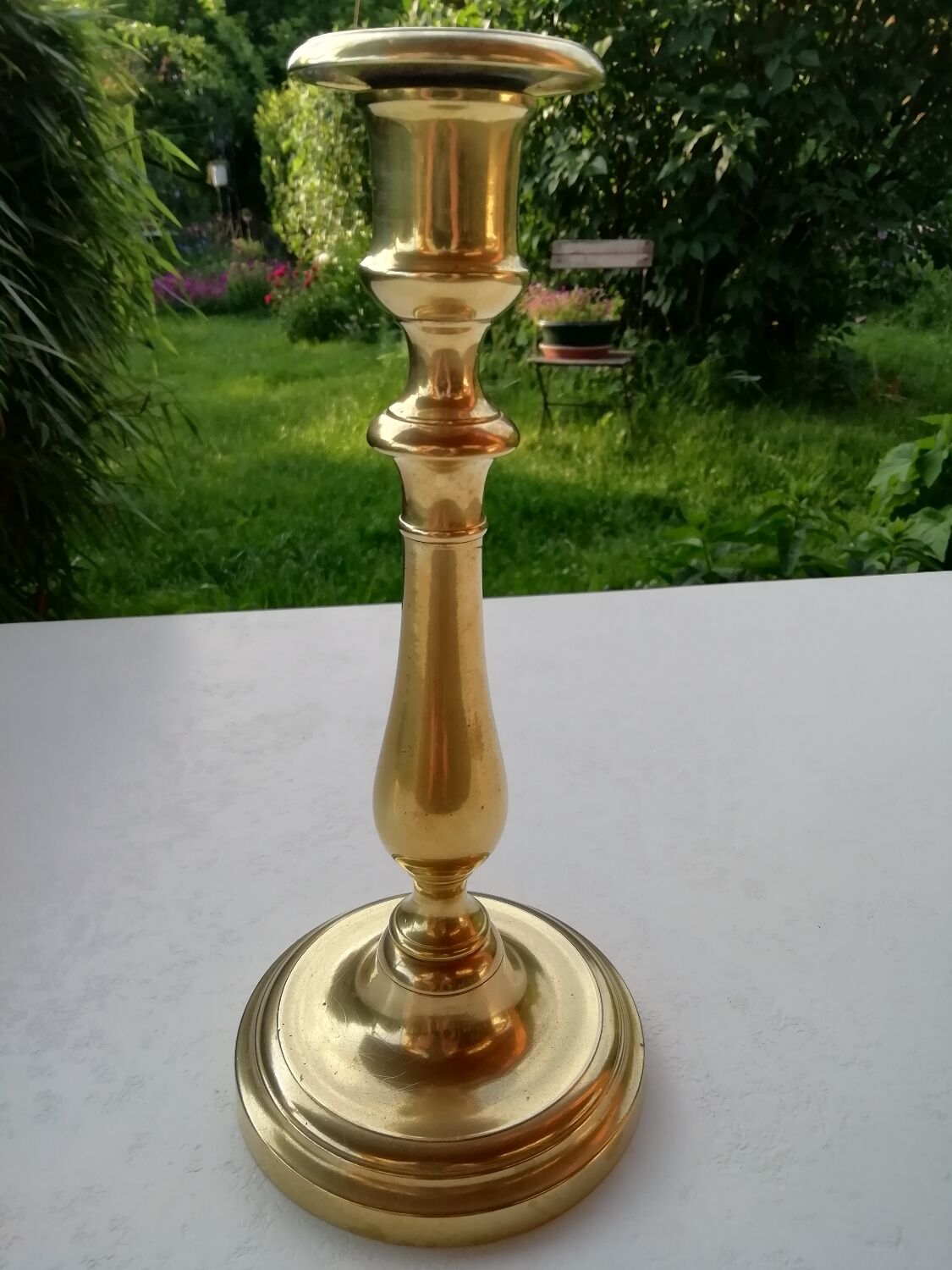 Brass candle holder