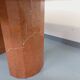 Vintage oval dining table in pink marble from the 70s 80s.