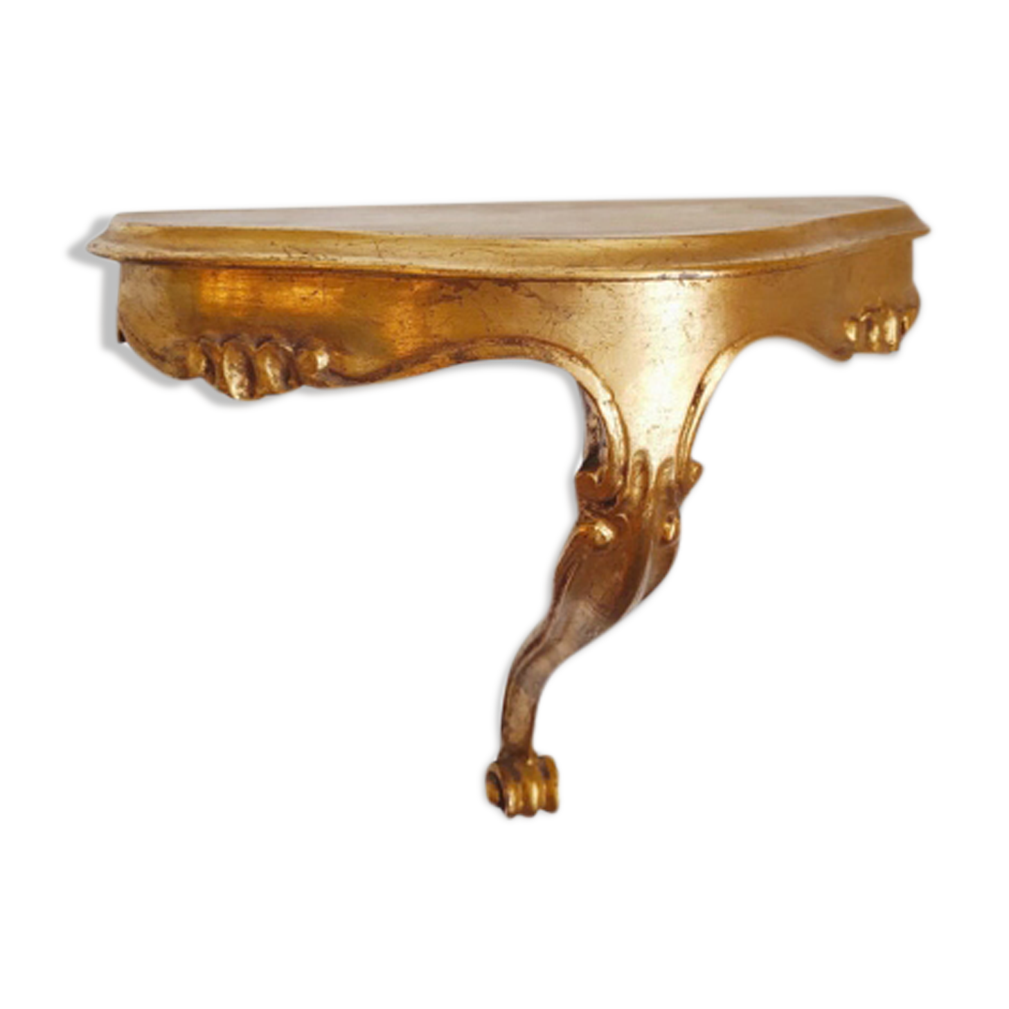 Console murale dorée style Louis XV