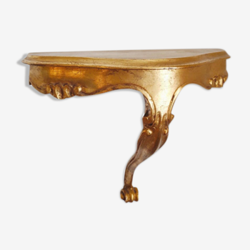 Golden wall console Louis XV style
