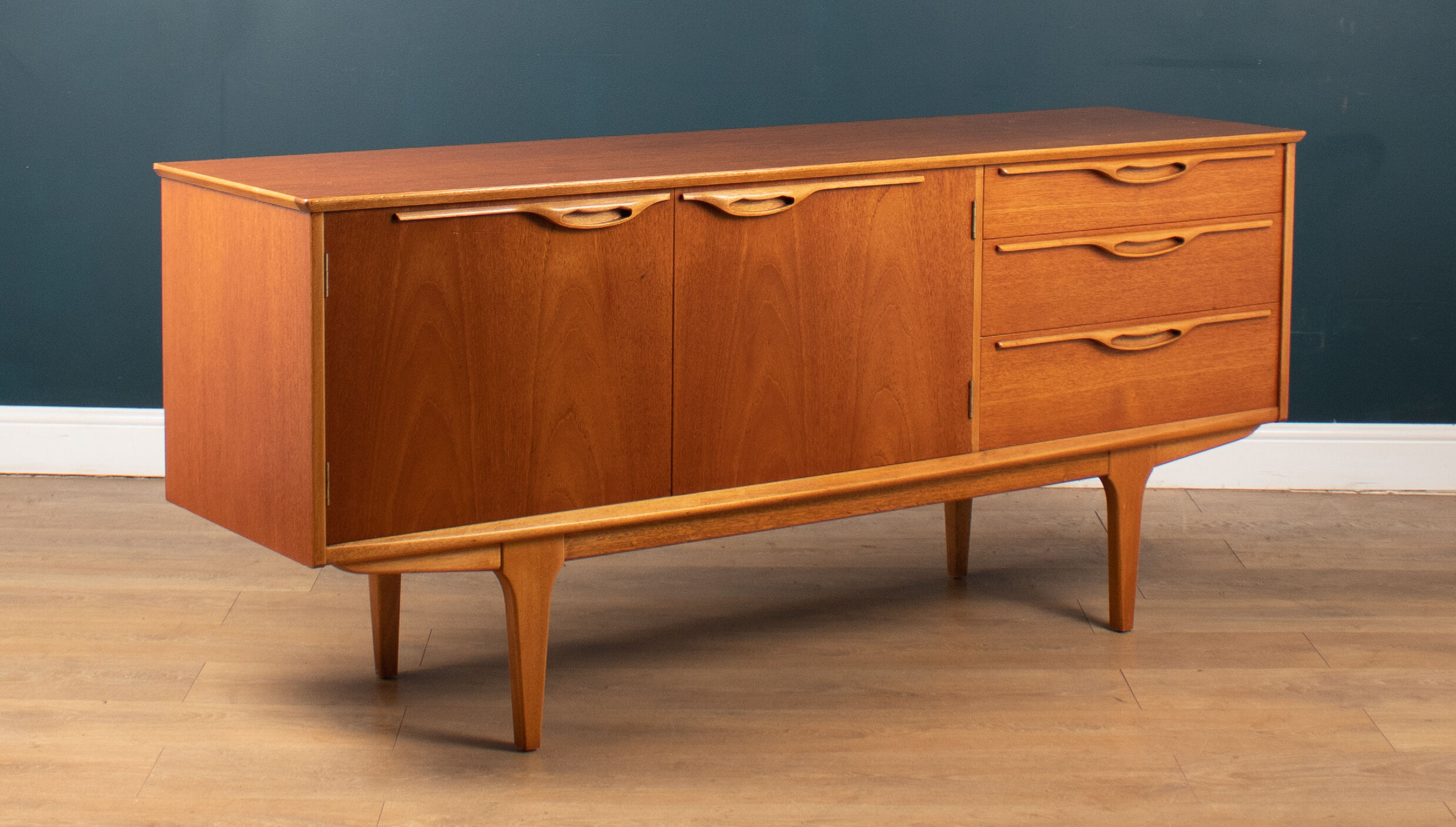 Retro teak 1960s jentique classic short sideboard