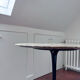 Tulip Table – Eero Saarinen style – dark brown Emperador marble top