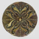 Openwork bronze wall lamp signed MC, 50s