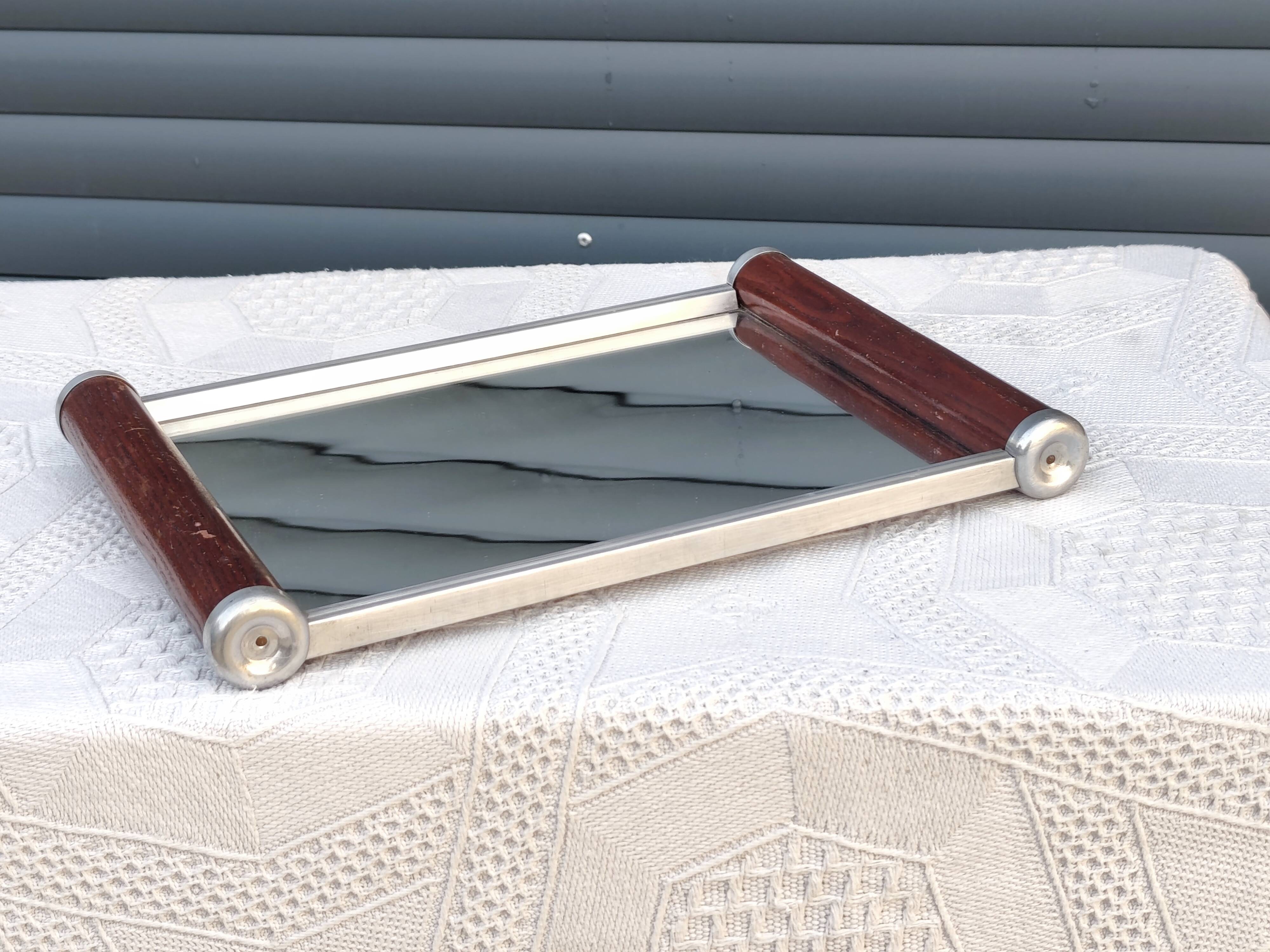 Art Deco mirrored tray