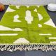 Green Moroccan Rug - Handmade Berber Wool Rug, 150/250CM