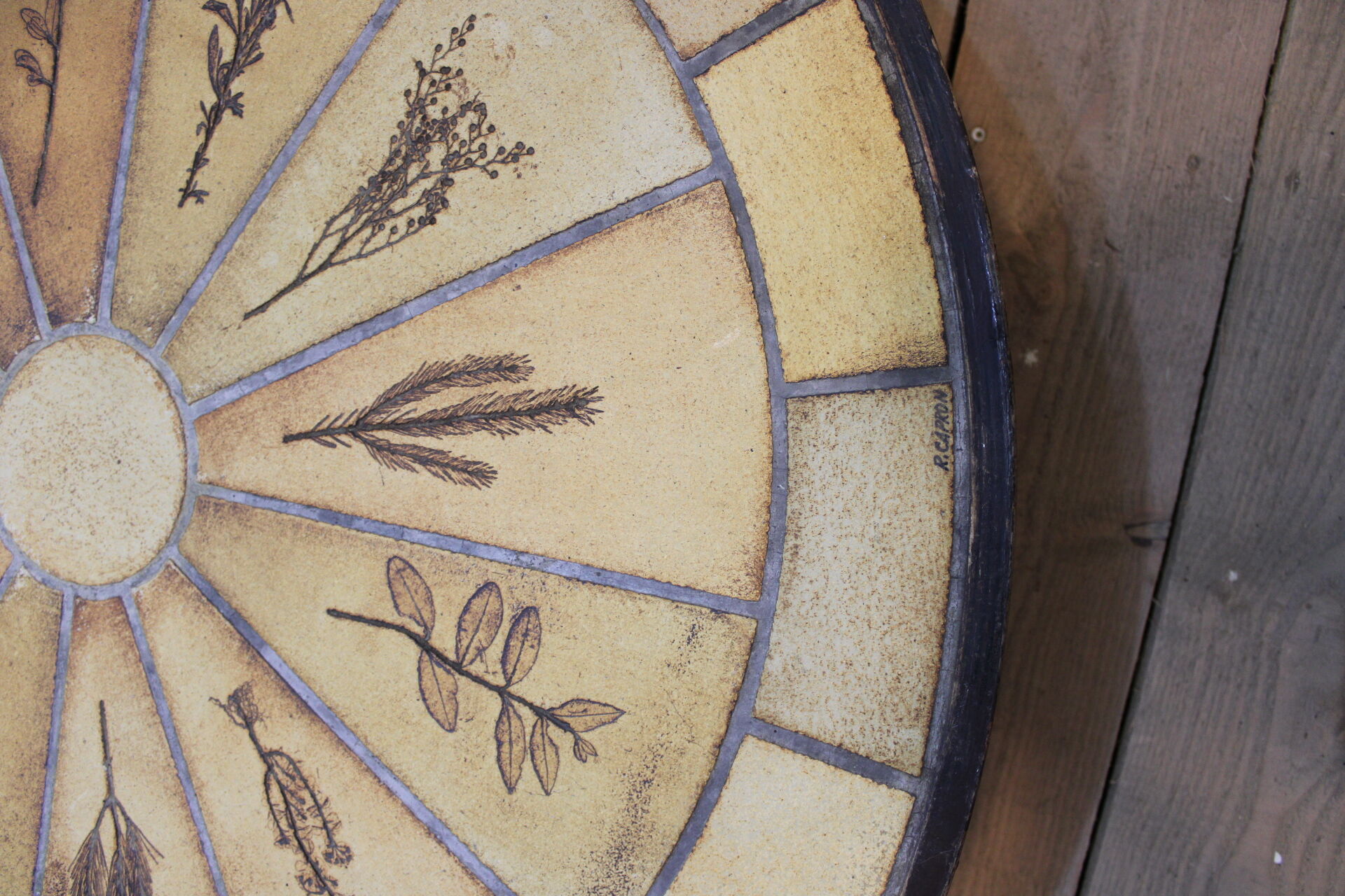 Roger Capron herbarium coffee table