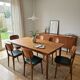 6 chaises scandinaves en chêne des années 60