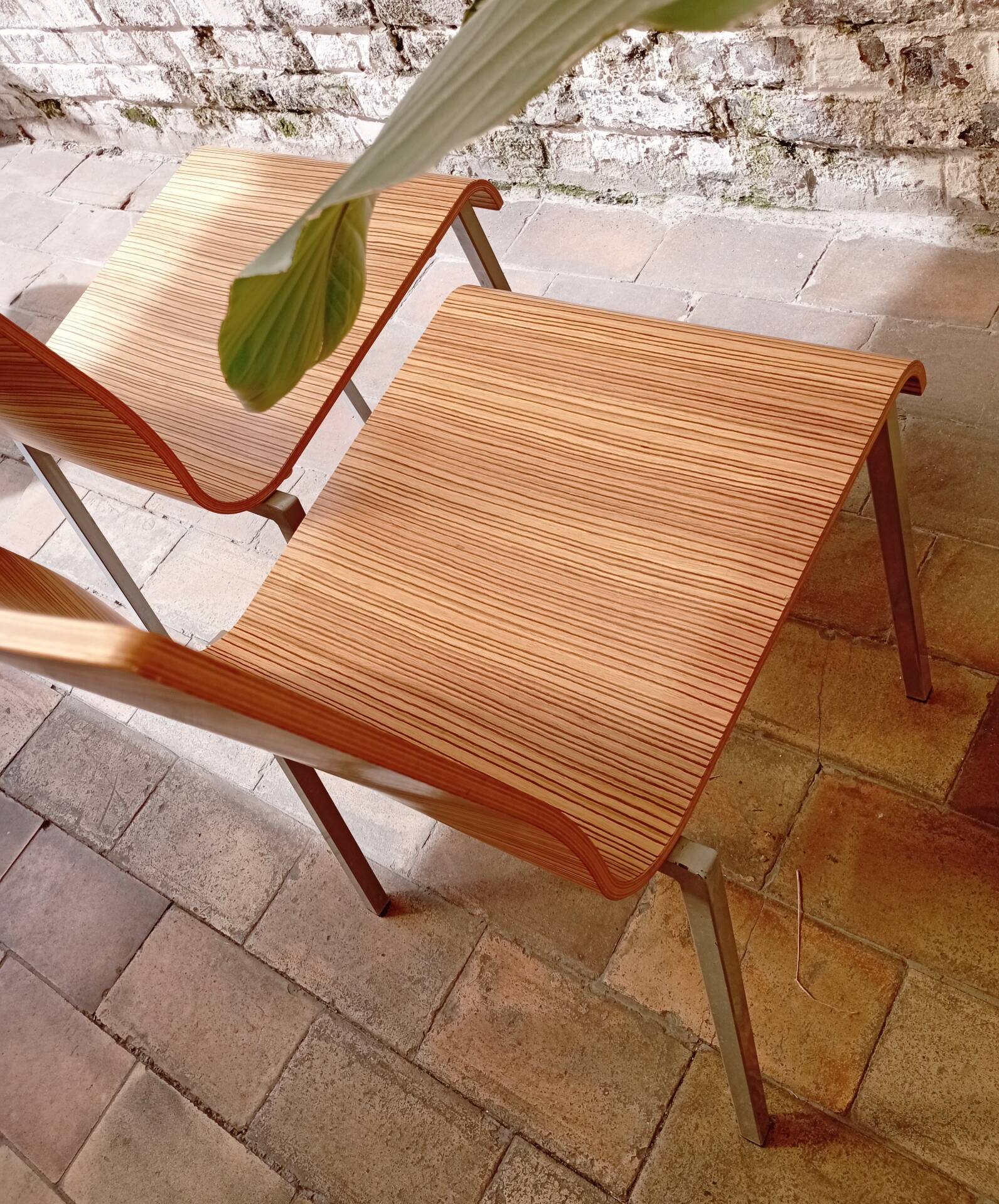 Pair of vintage Kuadra chairs / Pedrali - Italian design