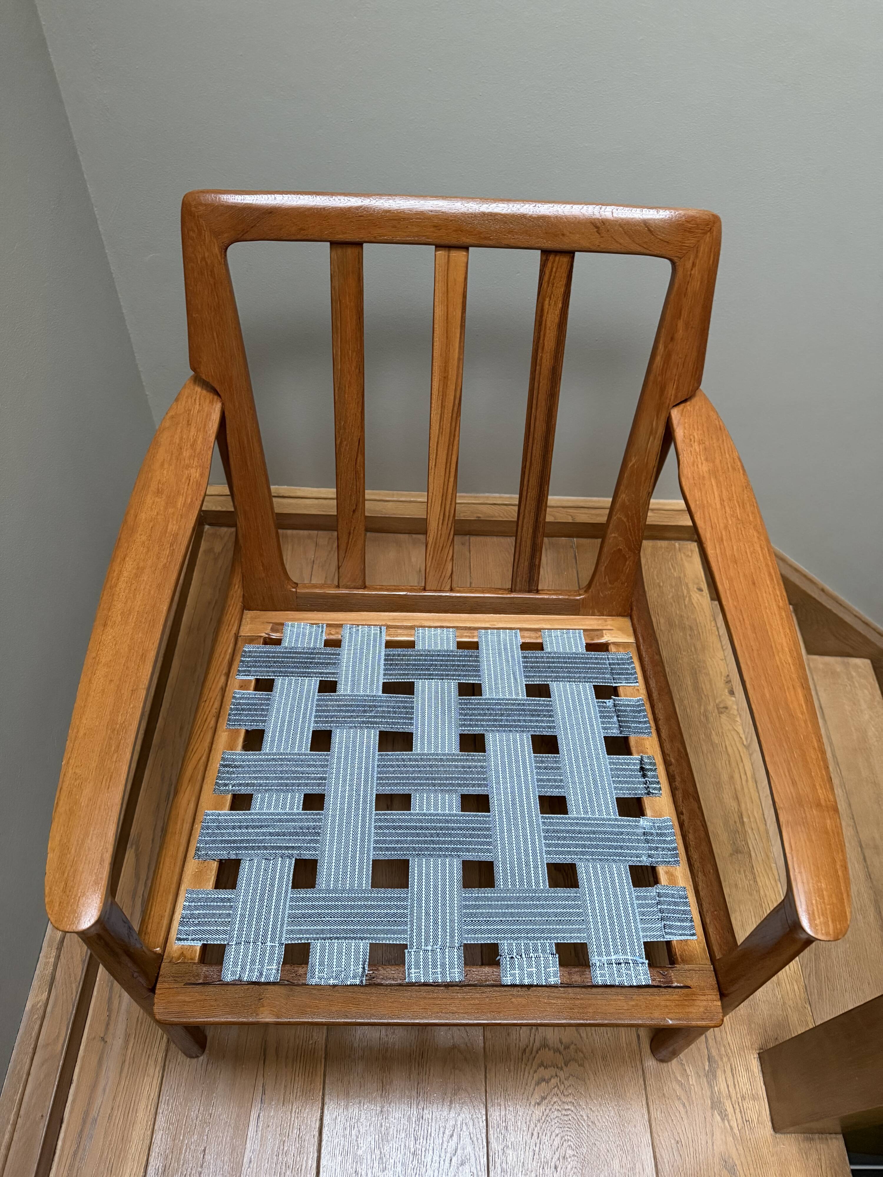 Danish Black Boucle Lounge Chair, 1970s