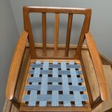 Danish Black Boucle Lounge Chair, 1970s