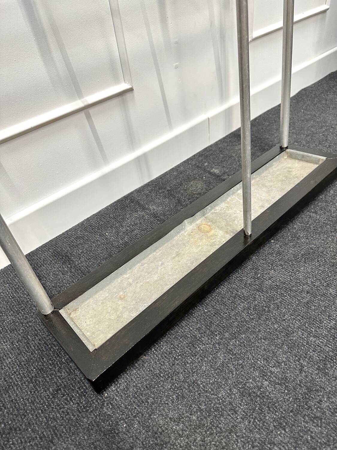 Vintage aluminum entrance locker