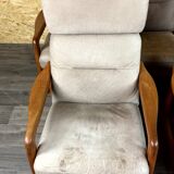 1960s 1970s Teak Sofa  & 2 Easy Chairs  by Holstebro Møbelfabrik A/S