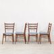 Ensemble de 4 chaises scandinaves, années 1960