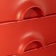 Red chest of drawers by Schönbuch in characteristic Space Age design from the 1970s